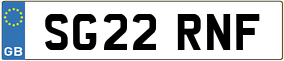 Trailer License Plate